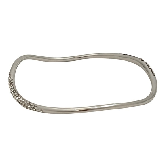 ALEXIS BITTAR • Miss Havisham Liquid Crystal Encrusted Wavy Bangle Bracelet - Picture 4 of 9